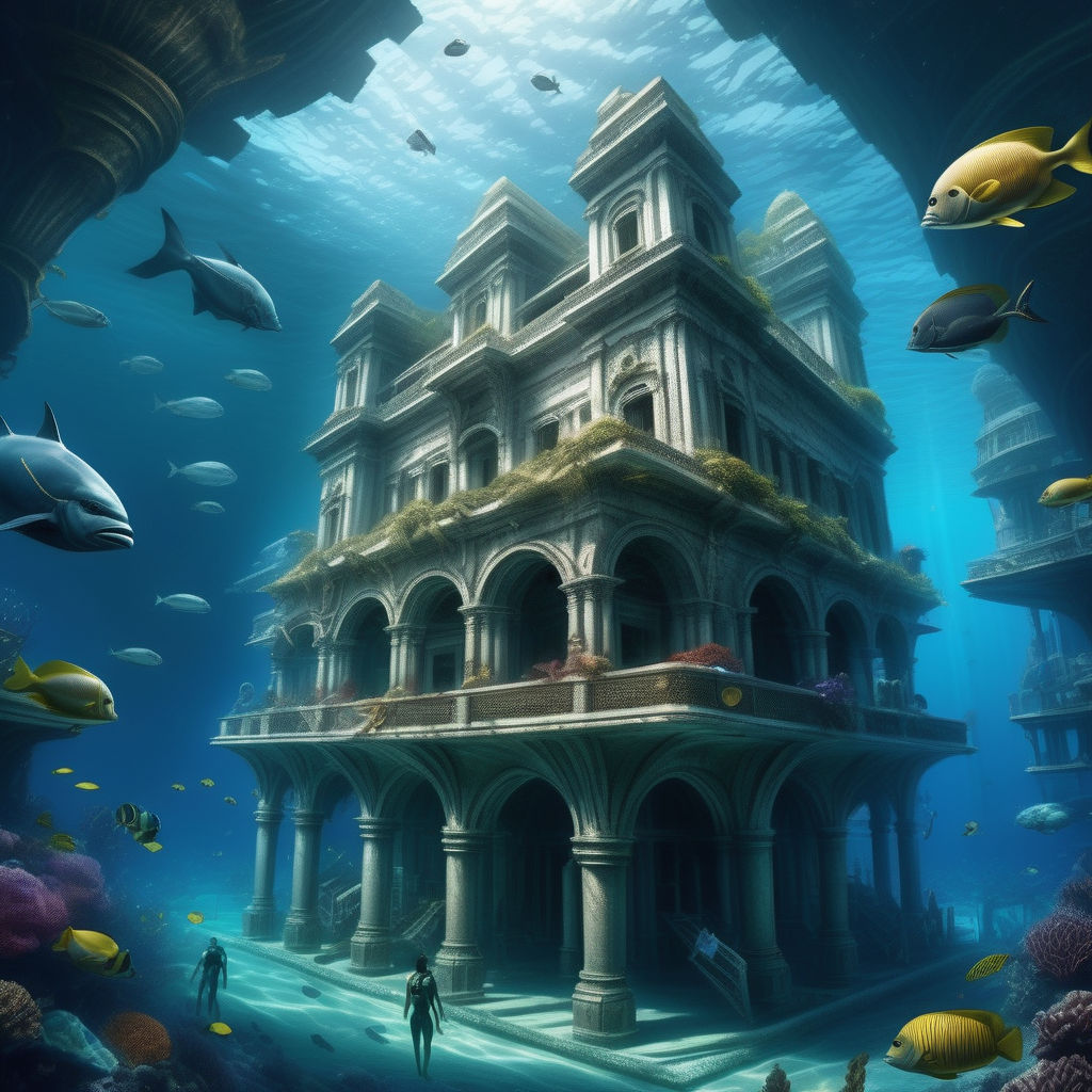 Spiraling Underwater Cities : Ocean Spiral