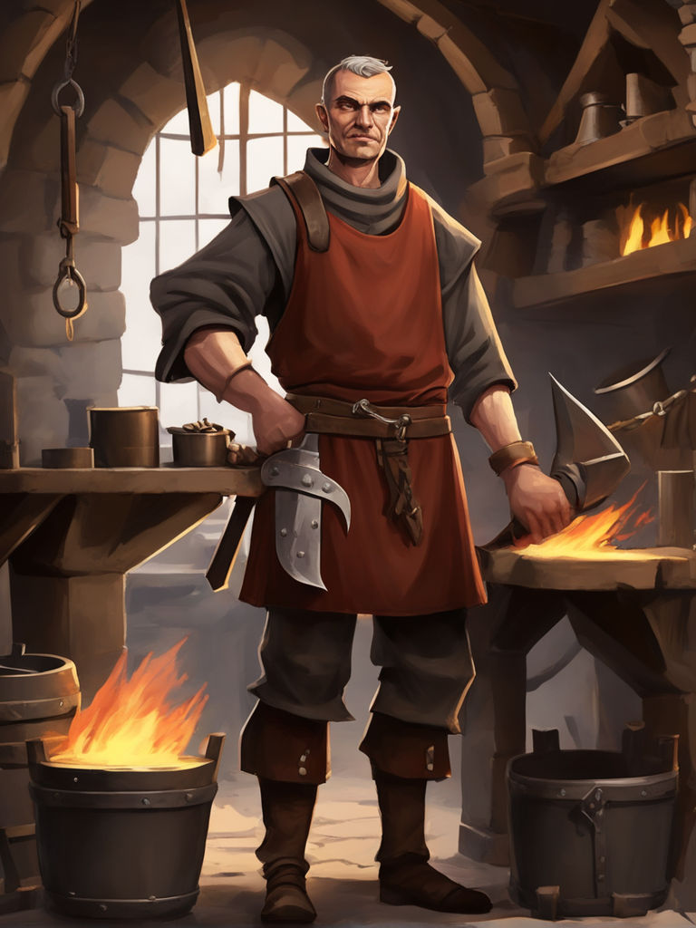 medieval blacksmith clothes