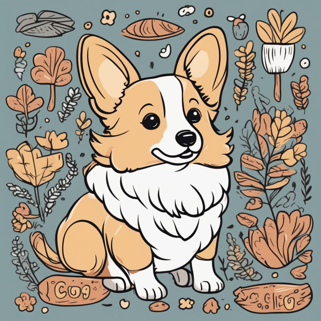 KREA - a pokemon based on a corgi, anime style, highly detailed