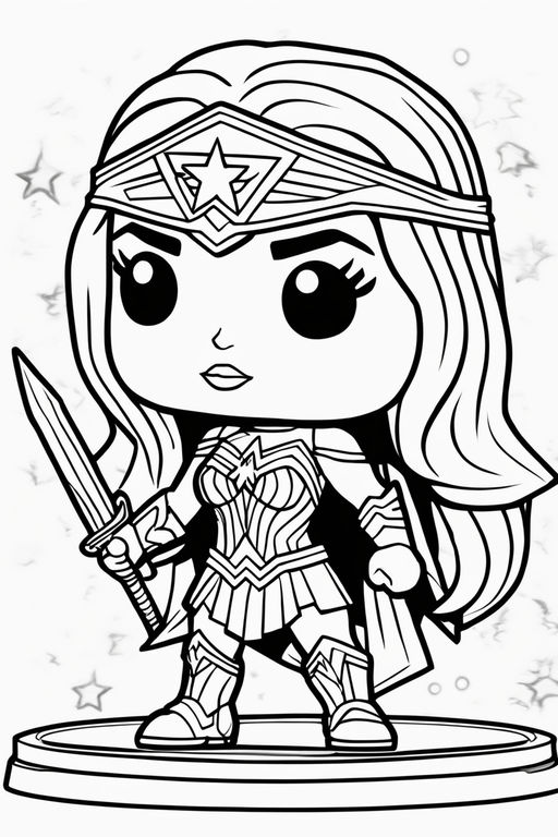 wonder woman coloring pages for kids