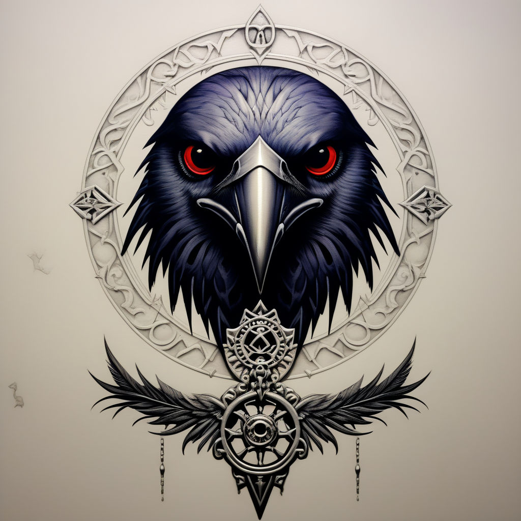 Crow Raven Tattoo Designs | TattooMenu