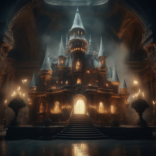 mystical castle background