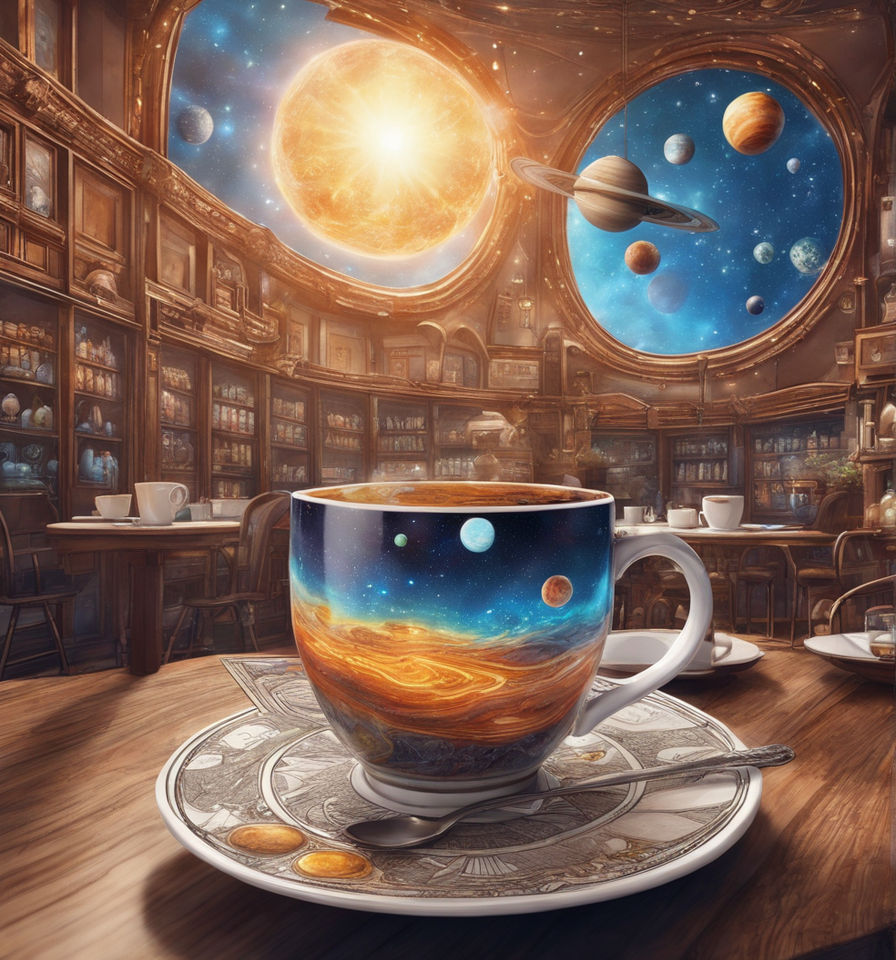 Giant Coffee Cup // magical Photoshop composite by