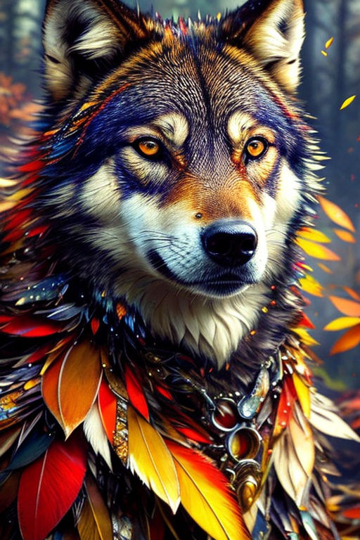 native american wolf art wallpaper