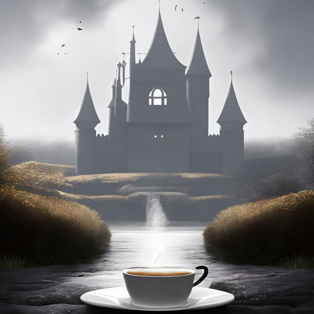 Giant Coffee Cup // magical Photoshop composite by