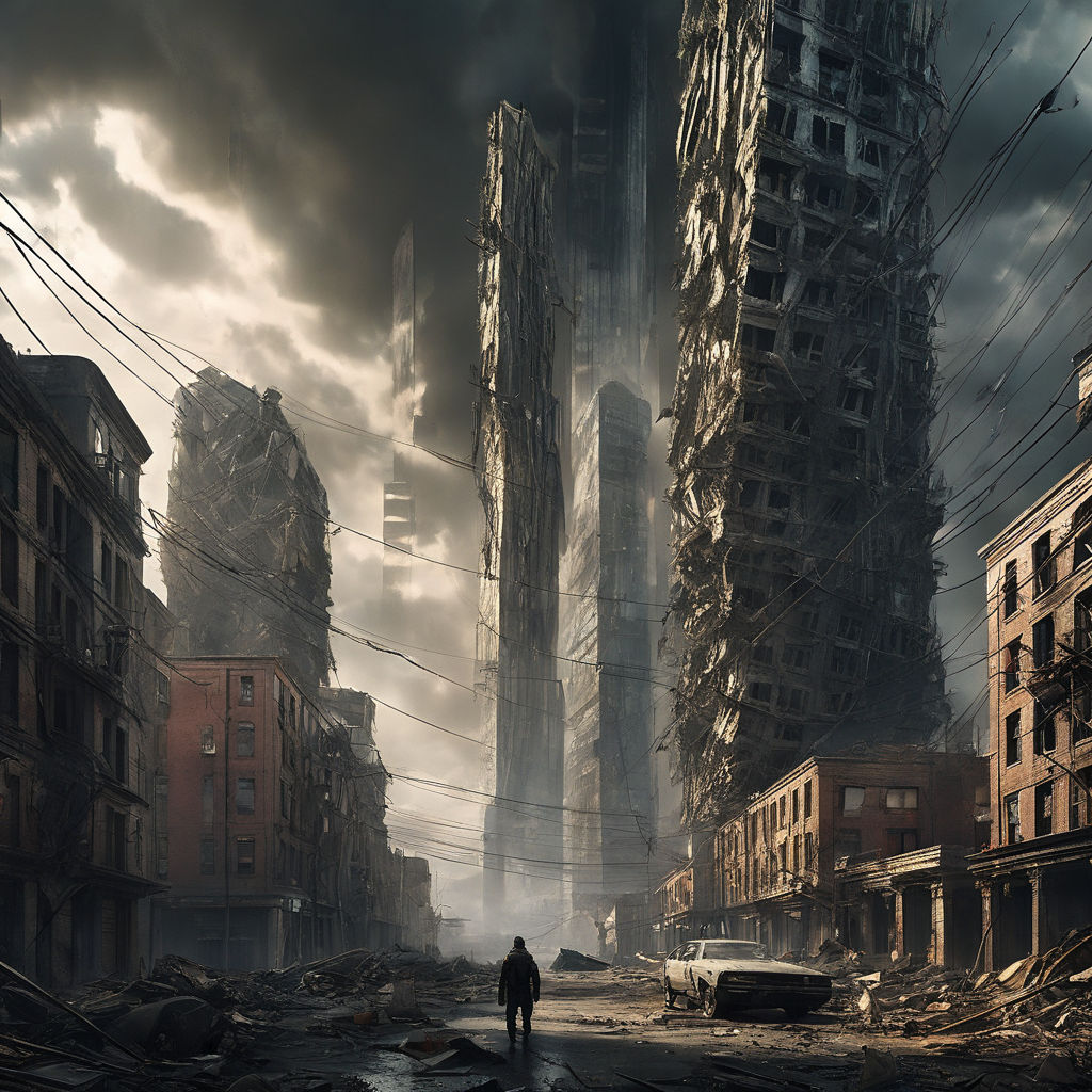 future destroyed city