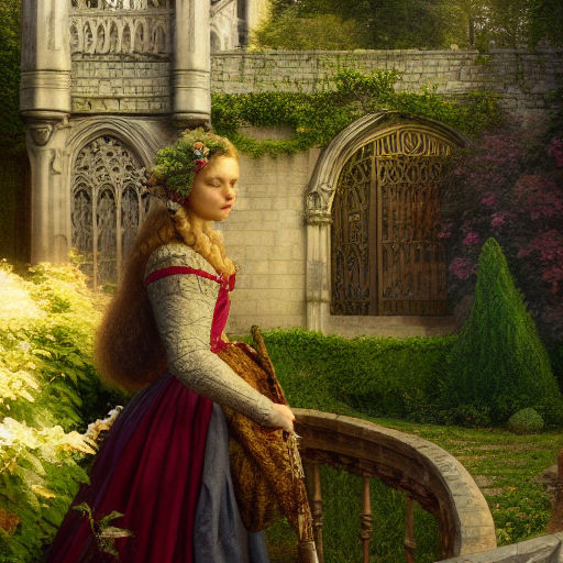 medieval princess painting