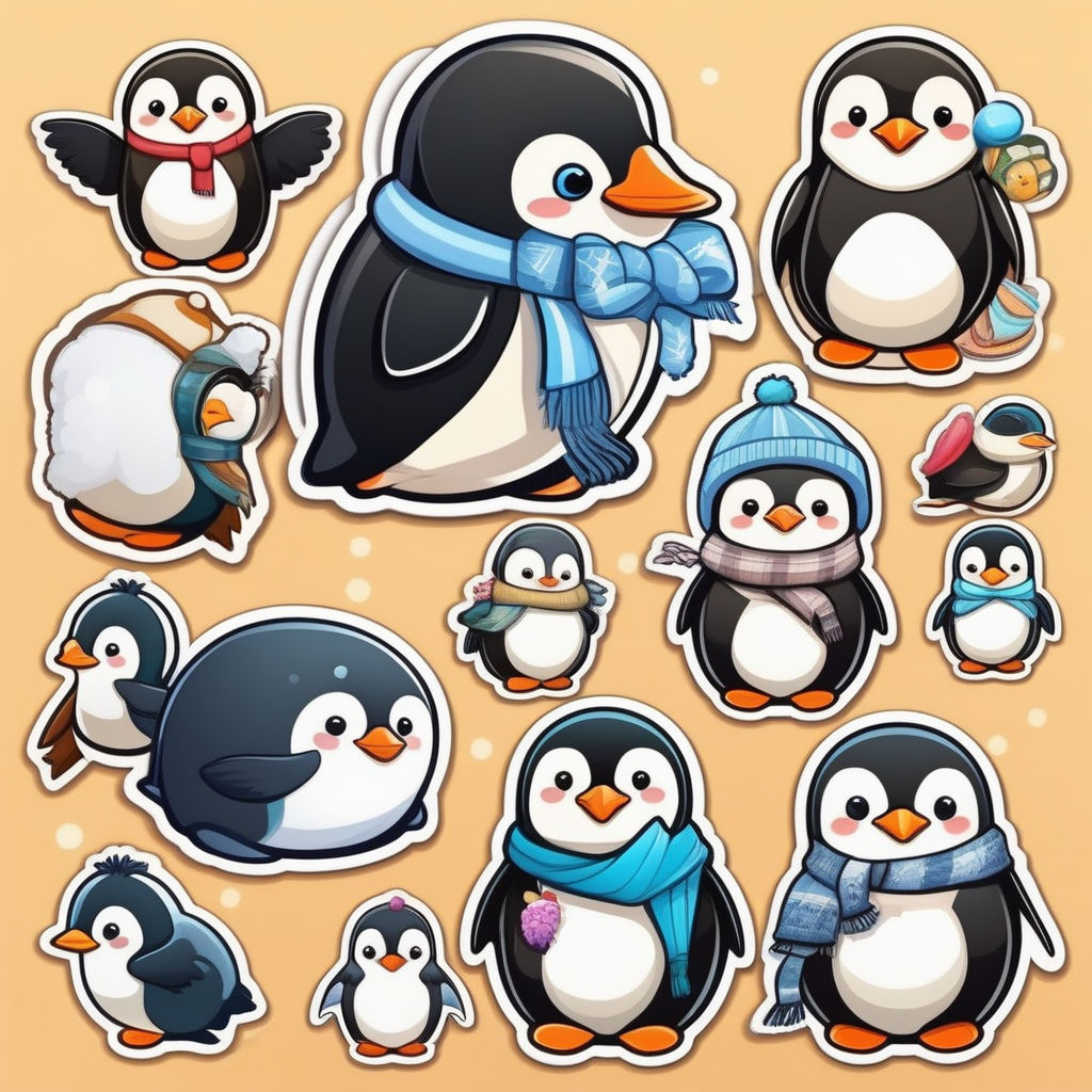 Penguin young woman anime style high quality on Craiyon