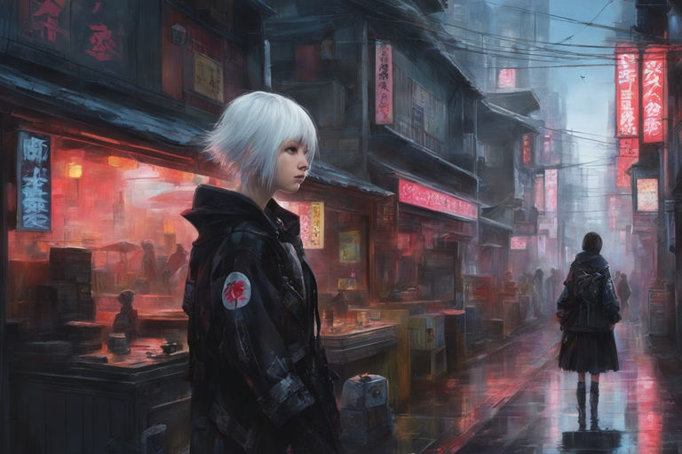 Cyberpunk Anime Girl 4K Wallpaper: Futuristic Style Meets Stunning