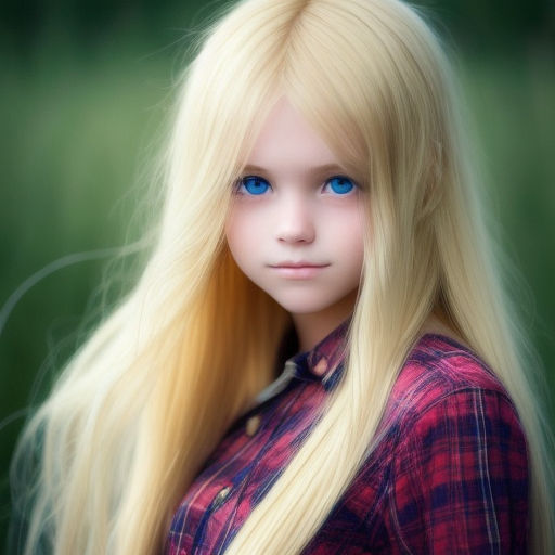 sad anime girl with blonde hair and blue eyes