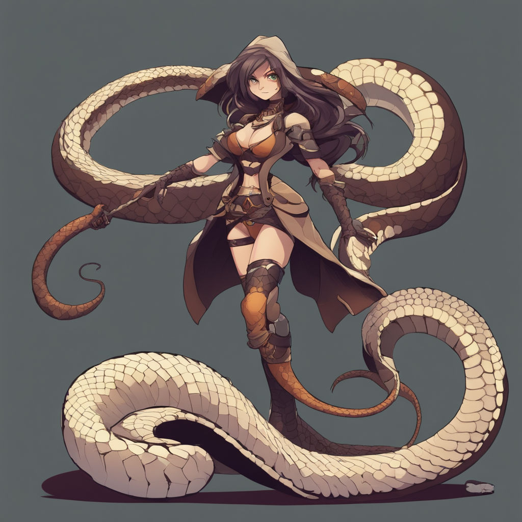 AI Art: Pouting snake girl by @Jessa Daeh