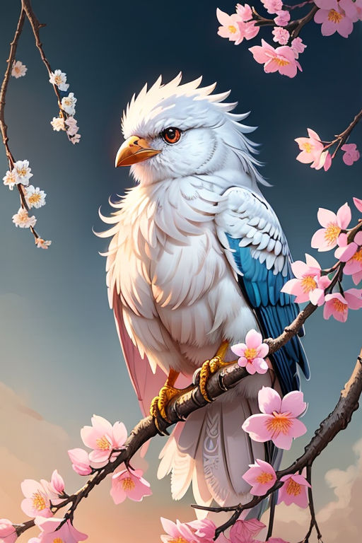 Lexica - Anime illustration of a cute blue bird Pokemon with four wings