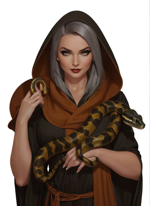 AI Art: Pouting snake girl by @Jessa Daeh