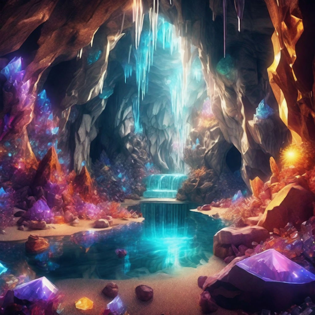 colorful crystal cave