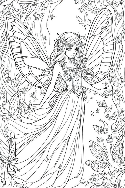 Fairy Drawing Beautiful Image - Drawing Skill