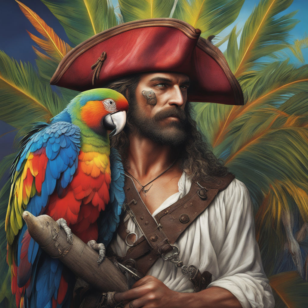 pirate parrot shoulder