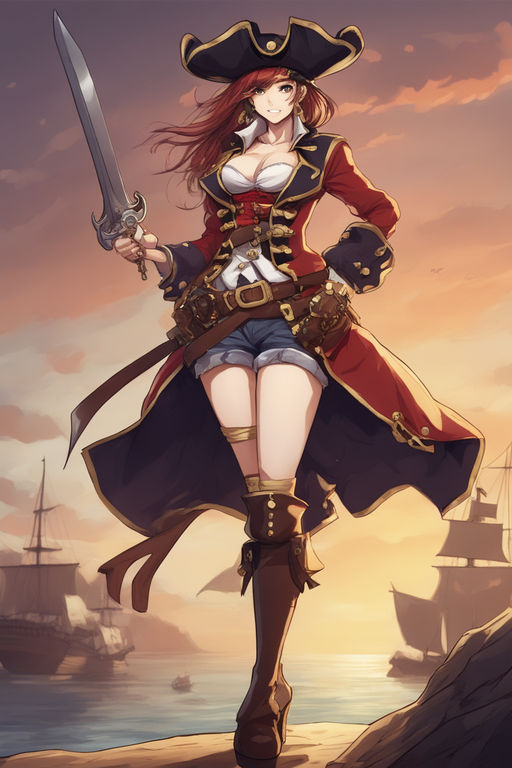 Anime pirate girl by thomazdias32 on DeviantArt