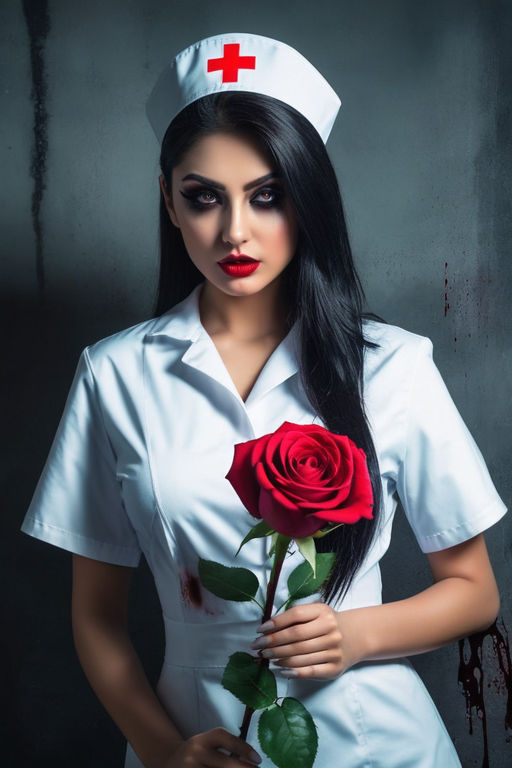 beautiful sexy nurse looking very seductive and eagerly waiting for her  patient - Playground