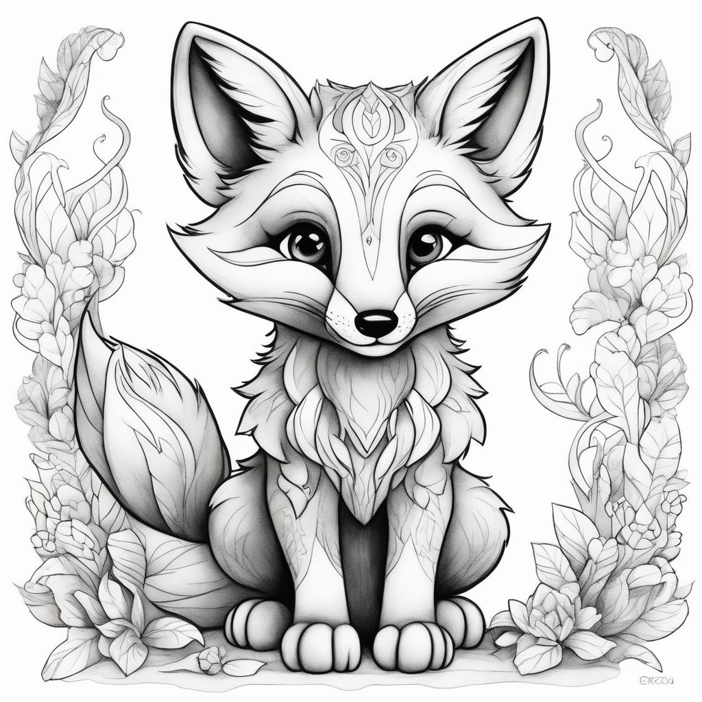 How To Draw An Anime Fox, Step by Step, Drawing Guide, by Dawn in 2023 | Fox  coloring page, Cute fox drawing, Zoo animal coloring pages