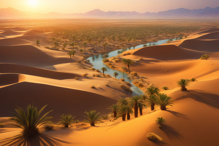 beautiful desert oasis