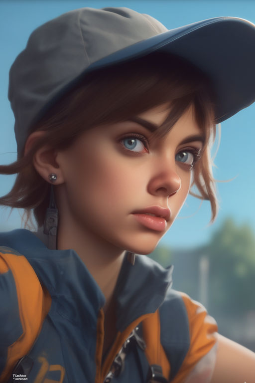 Stunning illustration of tracer from overwatch - Playground