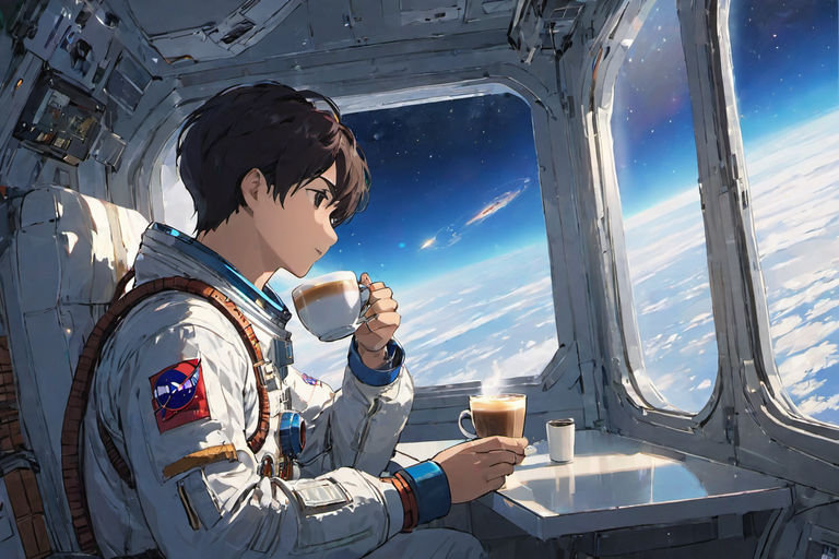 runwayml/stable-diffusion-v1-5 · portrait Anime astronaut girl