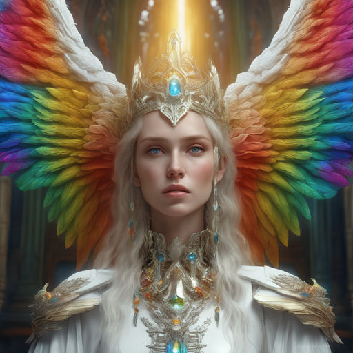 priestess temple rainbow light aura ayahuasca freedom shine - Playground