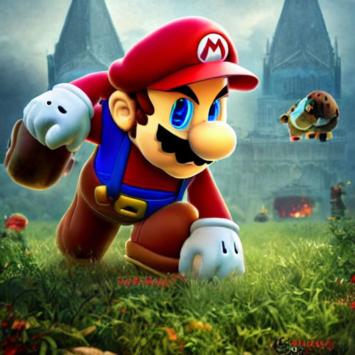ArtStation - Super Mario PS5 Portrait