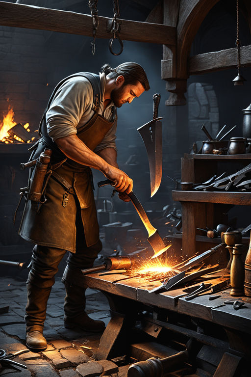 medieval blacksmith clothing