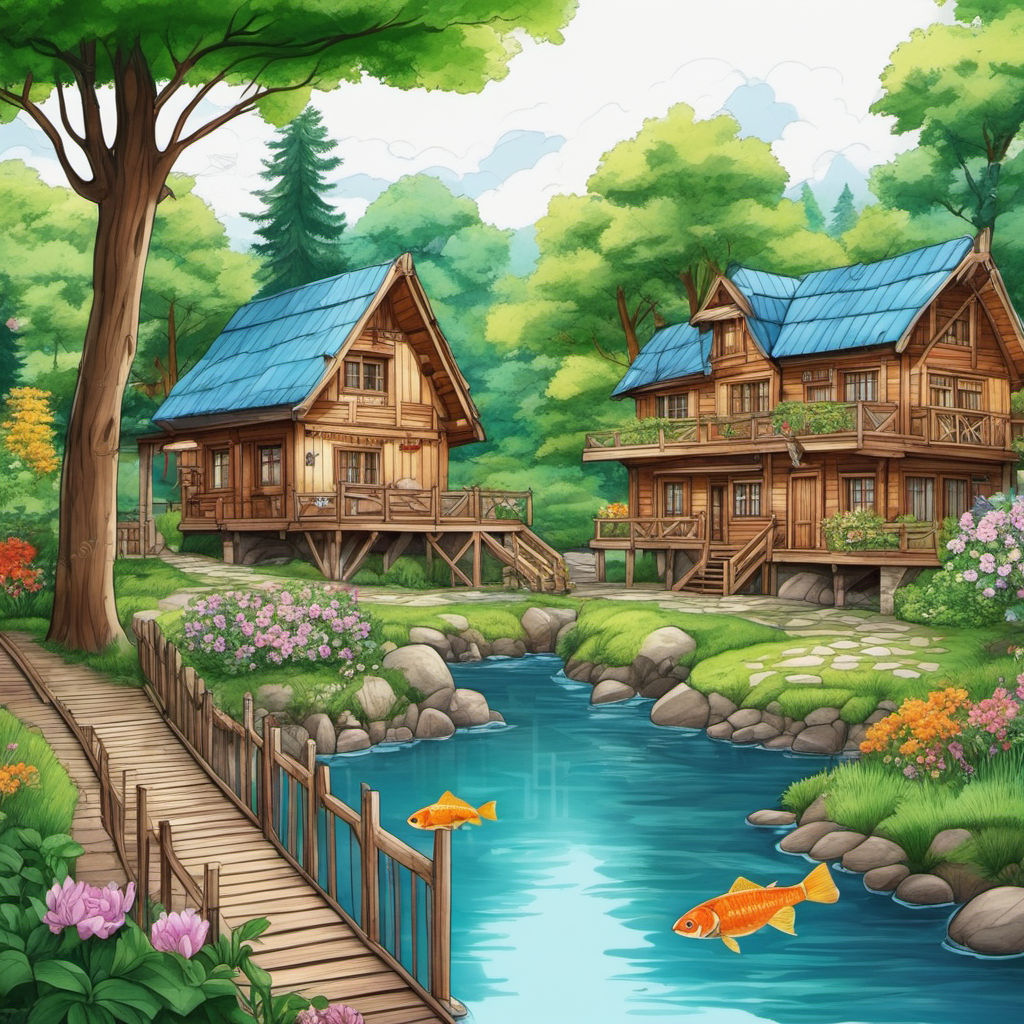 anime village houses