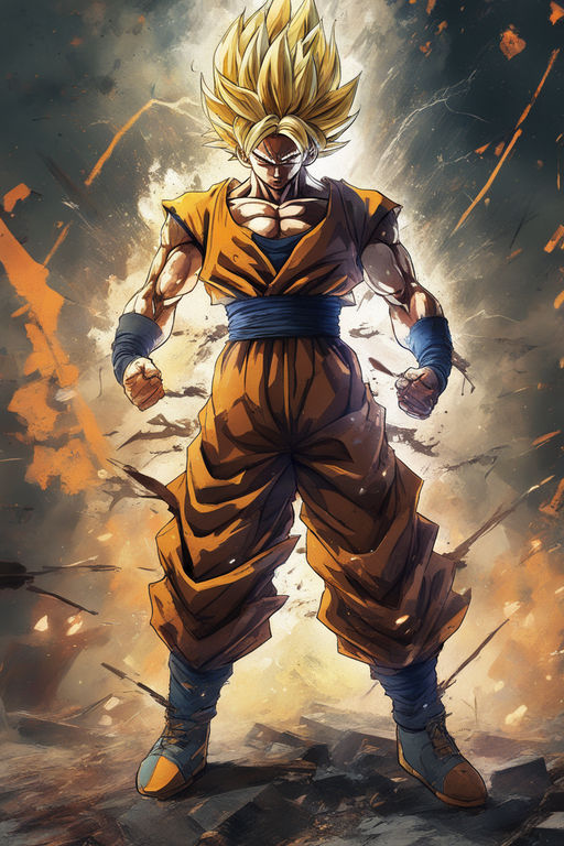 ArtStation - Son Goku SSJ5 fan art