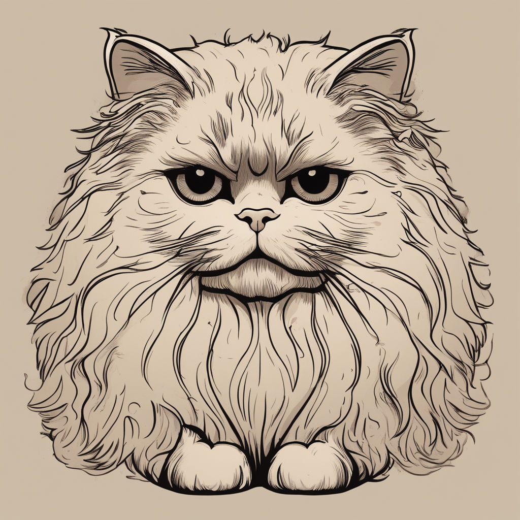 5 minute sketch of an angry cat. : r/drawing