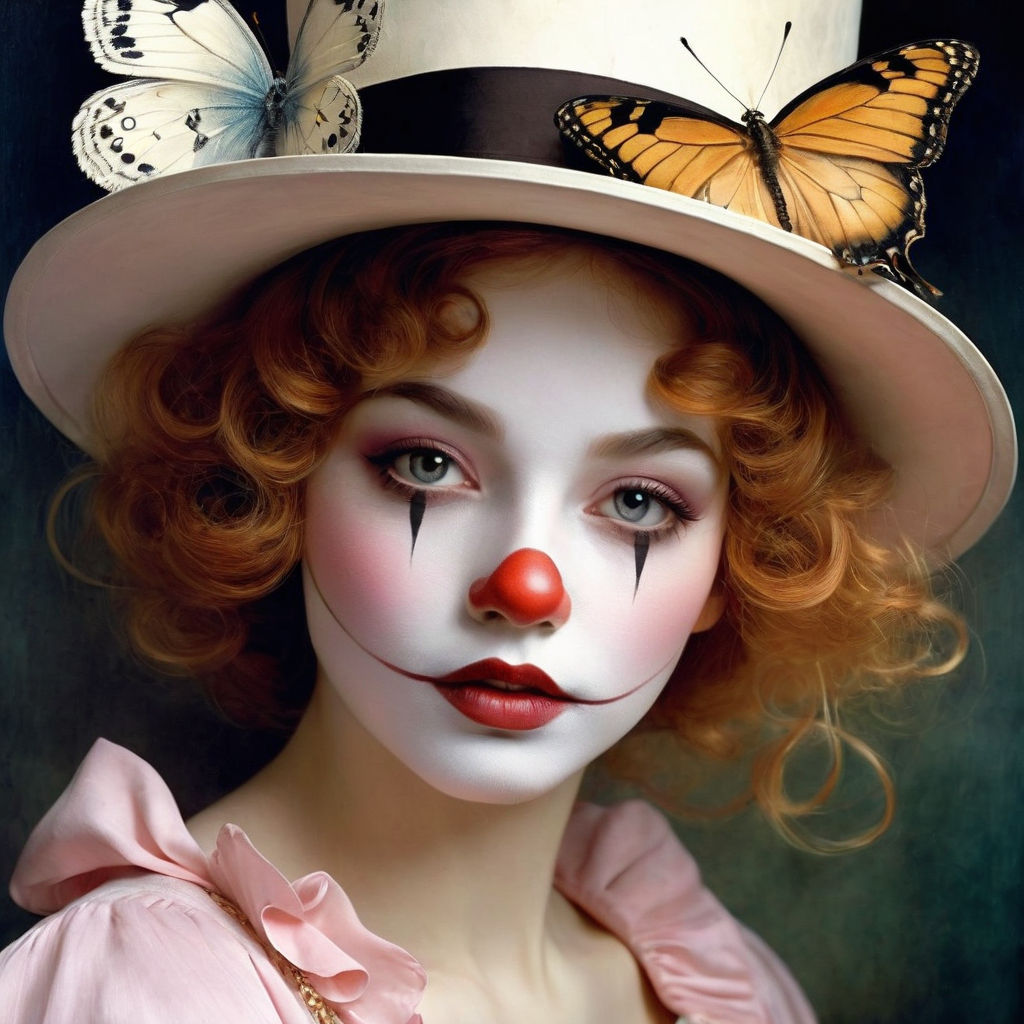 Maquillage de clown Chibi Kawaii · Creative Fabrica