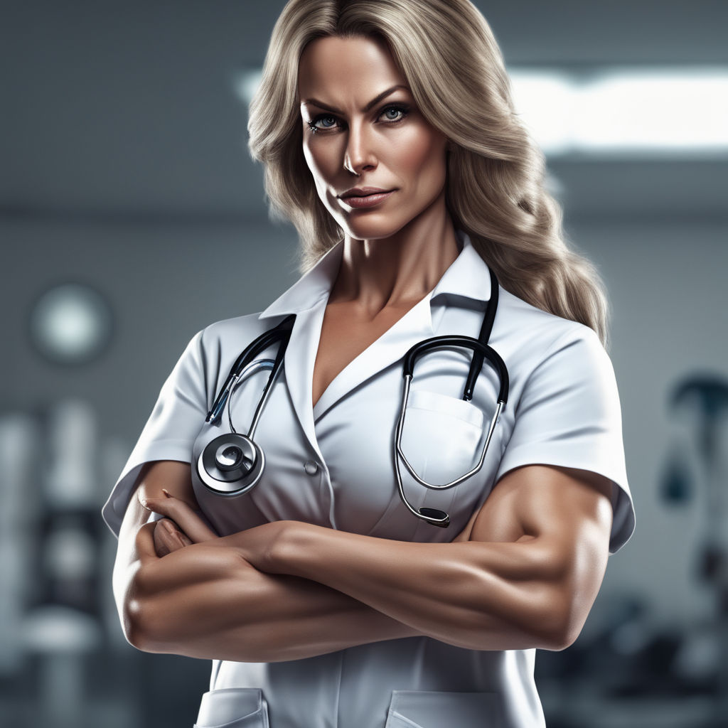 Nurse uniform. Nurse costume. Nurse outfit. Girl. Super muscular -  Playground