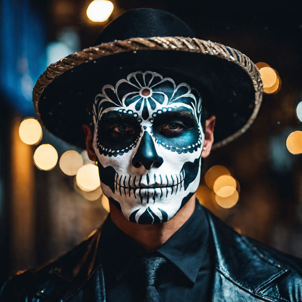 Crow Inspired Day Of The Dead Makeup