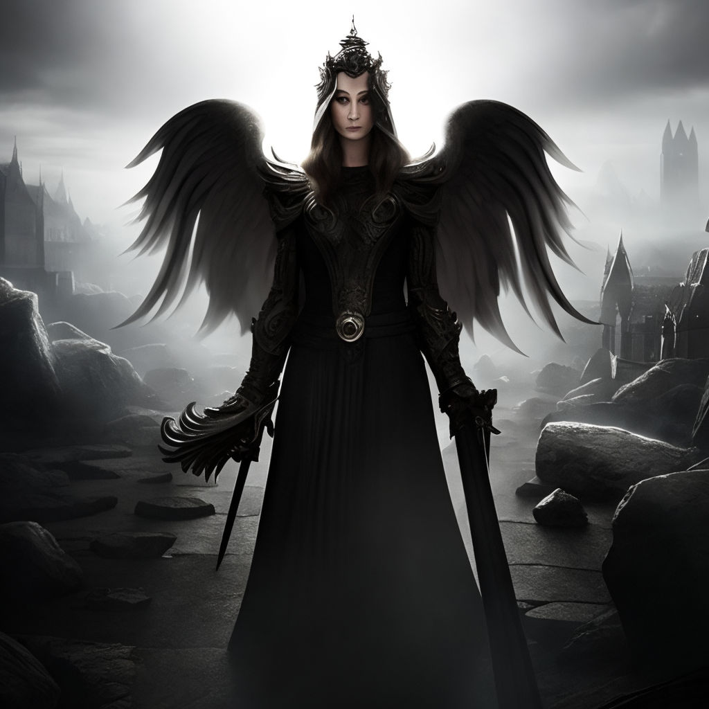 female angel of death wallpaper