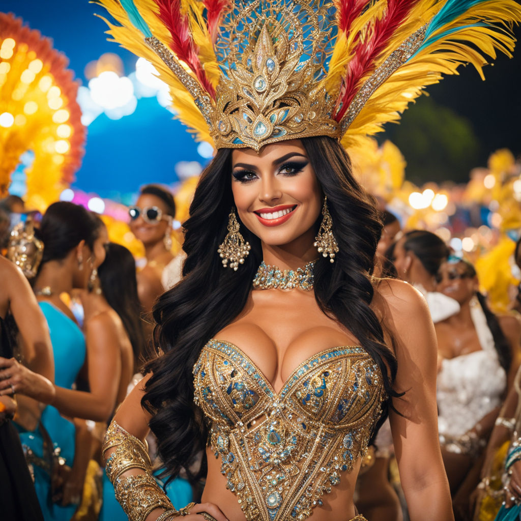 Custom Samba Dance Uniforms Brazilian Carnival Costumes Professional  Catwalks Clothing Woman Swimsuits and Red Feather Butterfly Wings Headdress