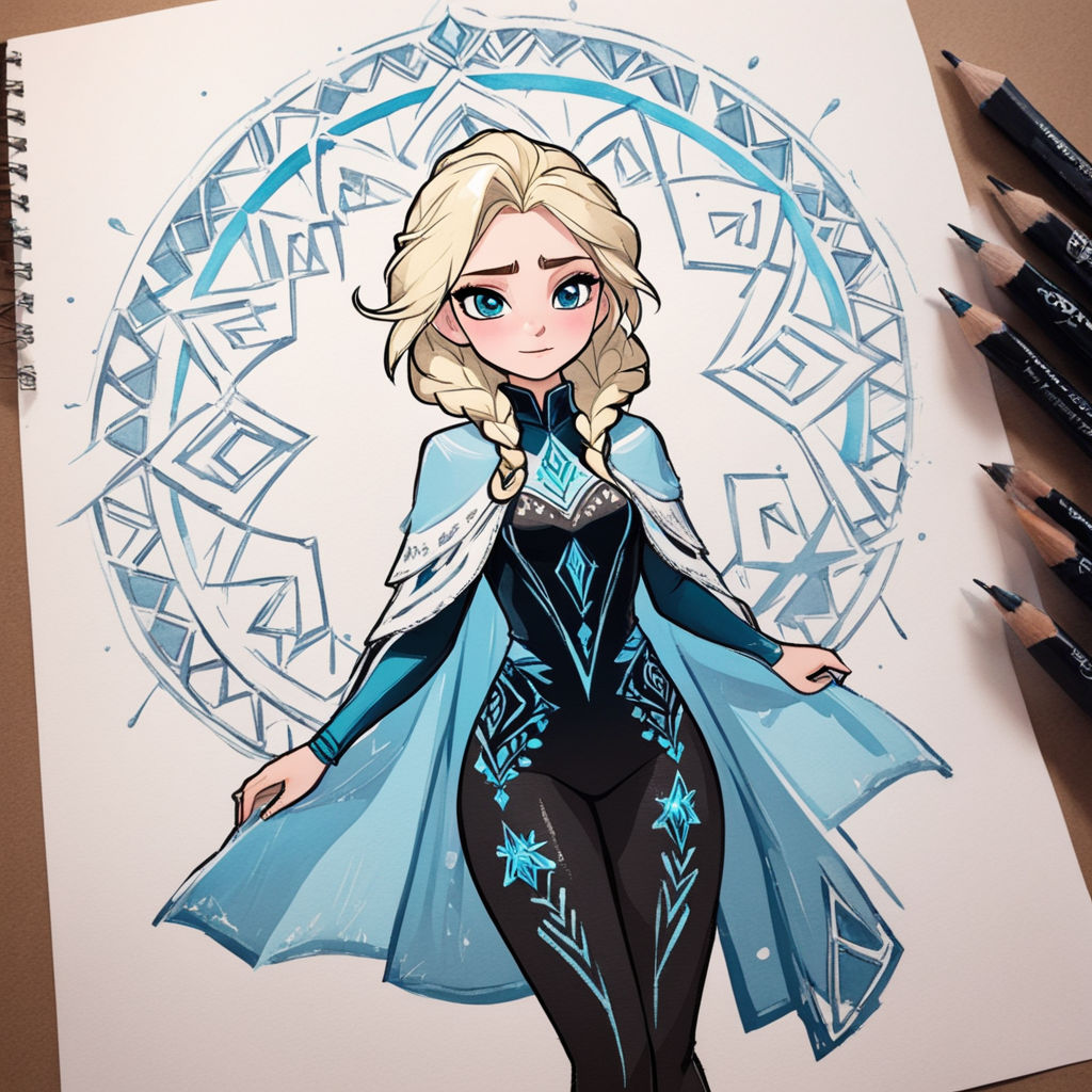 Drawing Elsa from Frozen | Gallery posted by Valerie Espino | Lemon8