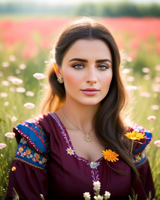 young beautiful turkey woman in pakistani traditional cloths in a beautiful  landscape - Playground