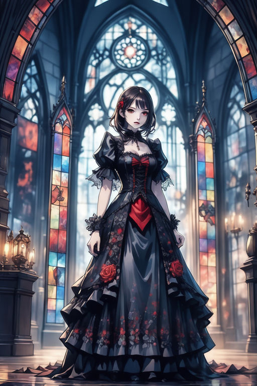 gothic Female anime girl - Playground