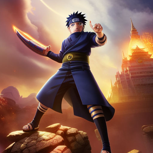 ArtStation - Naruto vs. Sasuke