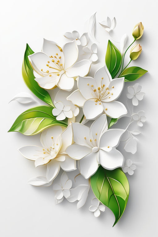 White 3d Flower Background Stock Vector Illustration and Royalty Free White  3d Flower Background Clipart