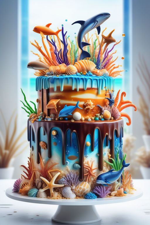 The Chocolate Haven - Under Water Theme Cake for little Prisha on her  #7thBirthday ❤️ #Mermaid #Sea Flavor : Butterscotch and Truffle  #TheChocolateHaven | Facebook