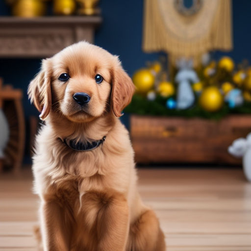 black golden retriever puppy