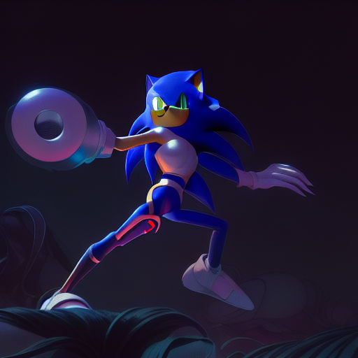 Majin sonic has a mask? but I animated it 