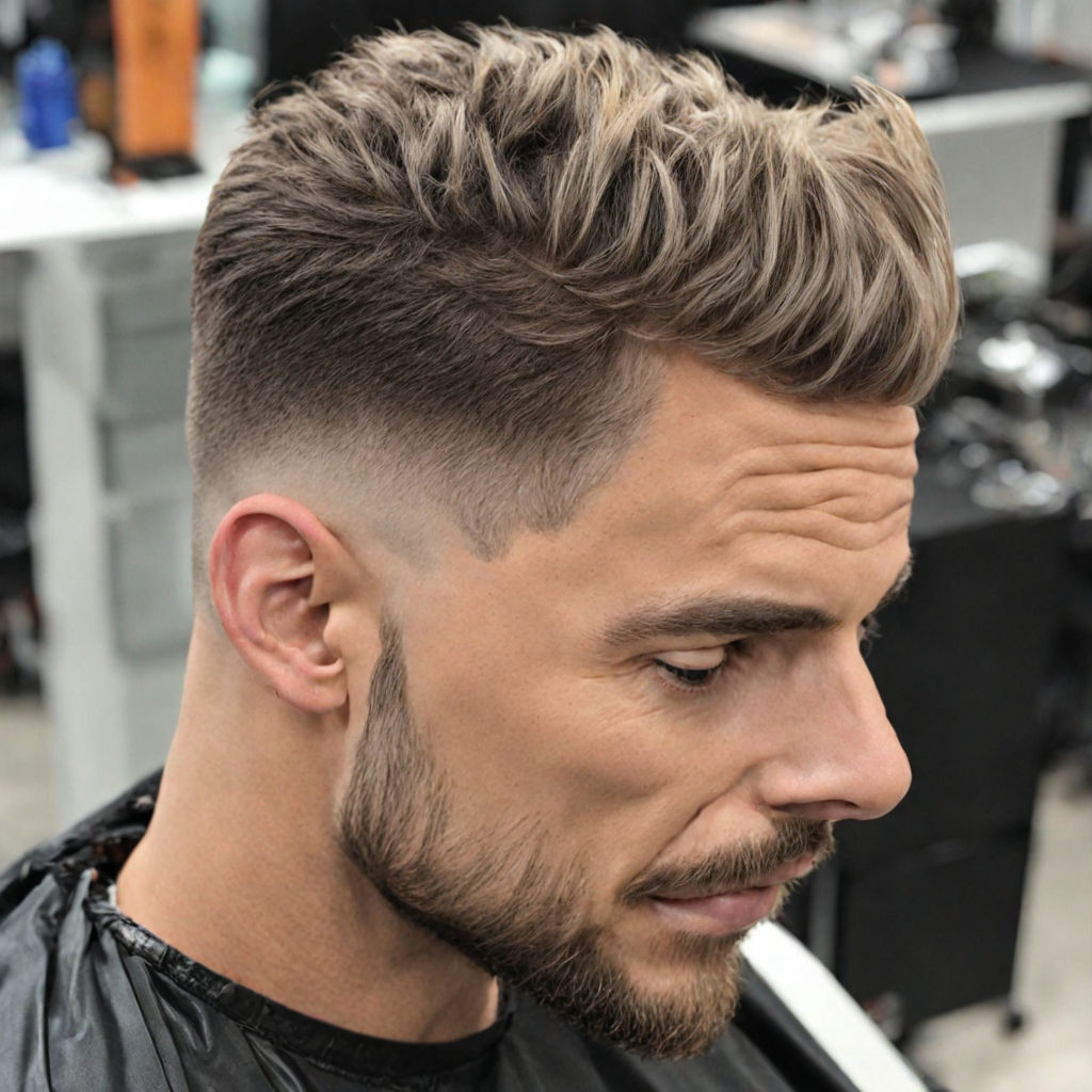 Fade alto y corte superior de cabello.  Haircuts for balding men, Mens  haircuts short, Mens hairstyles short