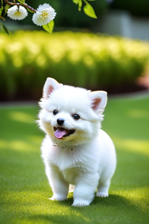 dog standing and smiling\