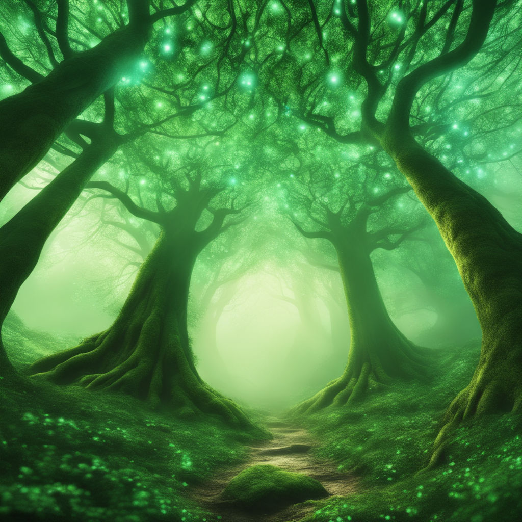 green glowy forest - Playground