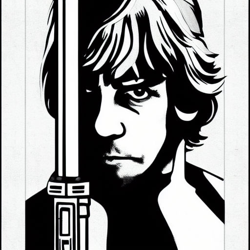 luke skywalker stencil