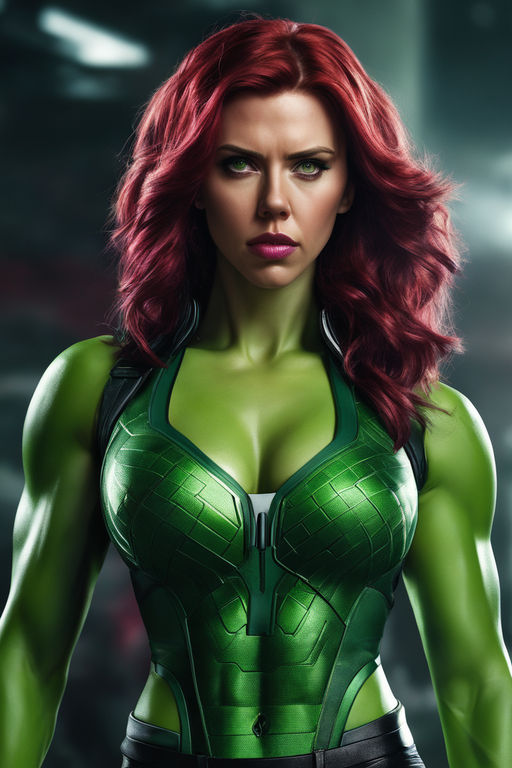 Scarlett johansson as she-hulk in a movie